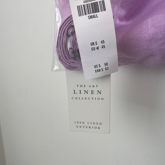 Abercrombie Linen Crop Top - Picture 3 of 4